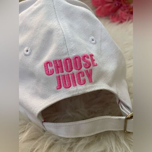 Juicy Couture Smiley Trucker Hat Cap Rhinestones 2000s - Picture 3 of 7